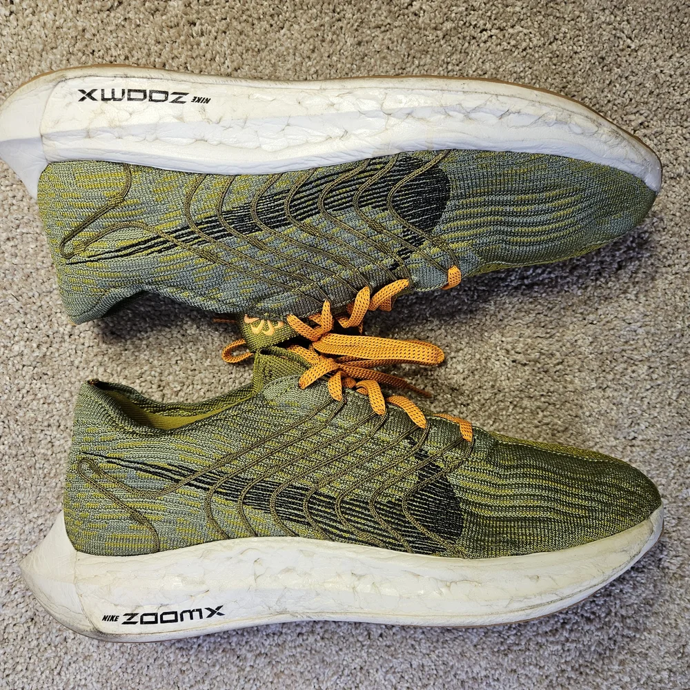 Nike Mens Pegasus Turbo Next Nature Moss Green ZOOMX Running Shoes sz 12 - Picture 1 of 16